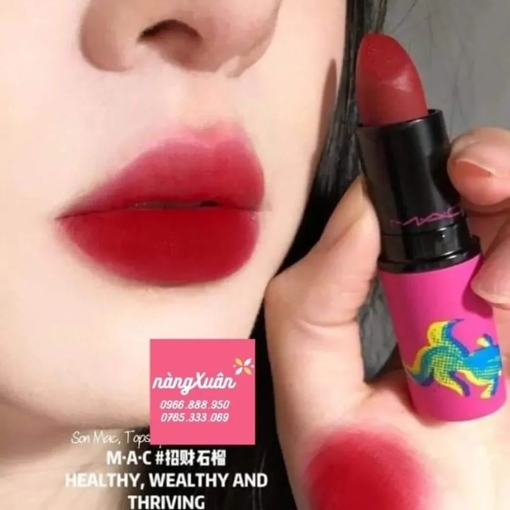 NIB MAC Moon Masterpiece Powder Kiss Lipstick Healthy, Wealthy‎ and Thriving